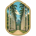 Rio de Janeiro Botanical Garden collectible Passport badge