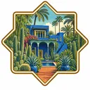 Jardin Majorelle collectible Passport badge