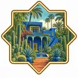 Jardin Majorelle collectible Passport badge