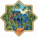 Jardin Majorelle collectible Passport badge