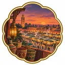 Jemaa el-Fnaa collectible Passport badge