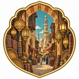 Khan el-Khalili collectible Passport badge
