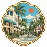 Lincoln Road collectible Passport badge