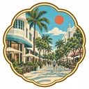 Lincoln Road collectible Passport badge