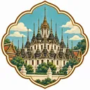 Loha Prasat collectible Passport badge