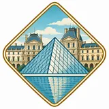 Louvre Museum collectible Passport badge
