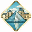 Louvre Museum collectible Passport badge