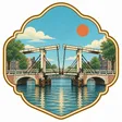 Magere Brug collectible Passport badge