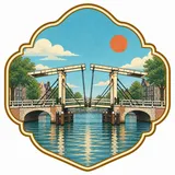 Magere Brug collectible Passport badge
