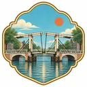 Magere Brug collectible Passport badge