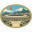 Maracanã Stadium collectible Passport badge