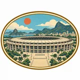 Maracanã Stadium collectible Passport badge