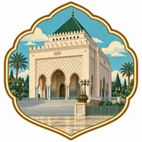 Mausoleum of Mohammed V collectible Passport badge