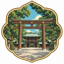 Meiji Jingu collectible Passport badge