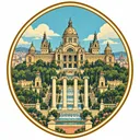 Montjuïc collectible Passport badge