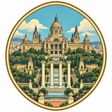 Montjuïc collectible Passport badge