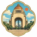 Monument to the Revolution collectible Passport badge