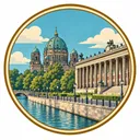 Museum Island collectible Passport badge