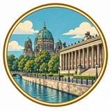 Museum Island collectible Passport badge