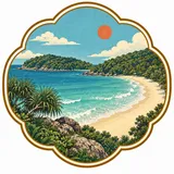 Nai Harn Beach collectible Passport badge