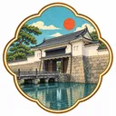 Nijo Castle collectible Passport badge