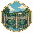 Nijubashi Viewpoint collectible Passport badge