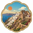 Oia Castle Viewpoint collectible Passport badge