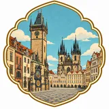 Old Town Square collectible Passport badge