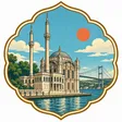 Ortakoy Mosque collectible Passport badge