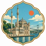 Ortakoy Mosque collectible Passport badge