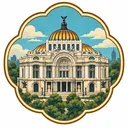 Palacio de Bellas Artes collectible Passport badge