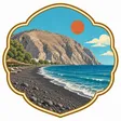 Perissa Beach collectible Passport badge