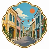 Phuket Old Town collectible Passport badge