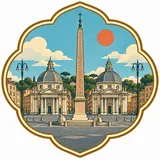 Piazza del Popolo collectible Passport badge