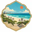 Playa Delfines collectible Passport badge