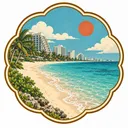 Playa Langosta collectible Passport badge
