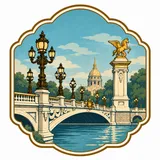 Pont Alexandre III collectible Passport badge