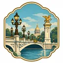 Pont Alexandre III collectible Passport badge