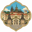 Prague Castle collectible Passport badge