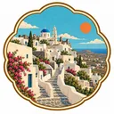 Pyrgos Castle collectible Passport badge