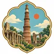Qutub Minar collectible Passport badge