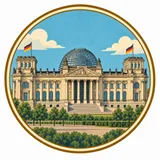 Reichstag Building collectible Passport badge