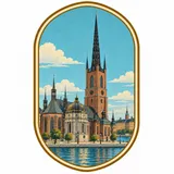 Riddarholmen Church collectible Passport badge