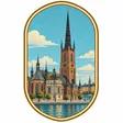 Riddarholmen Church collectible Passport badge