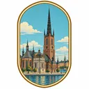 Riddarholmen Church collectible Passport badge