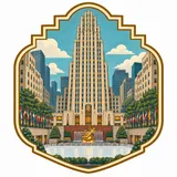Rockefeller Center collectible Passport badge
