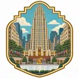 Rockefeller Center collectible Passport badge