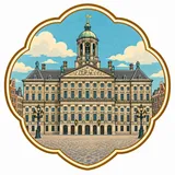 Royal Palace Amsterdam collectible Passport badge