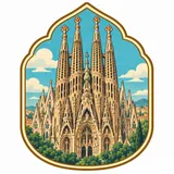 Sagrada Família collectible Passport badge