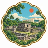 San Miguelito Archaeological Zone collectible Passport badge